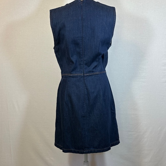French Connection Linaira Denim Sheath Women’s Dress Size Medium - Picture 5 of 8